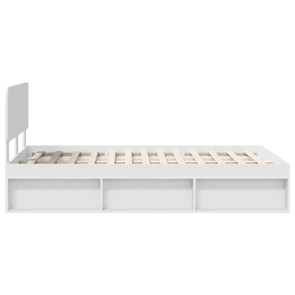 Struttura del letto Bianco 120 x 190 cm Pino massello 3412105