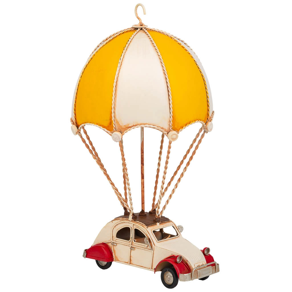 Parapendio in metallo giallo 18x17x31h