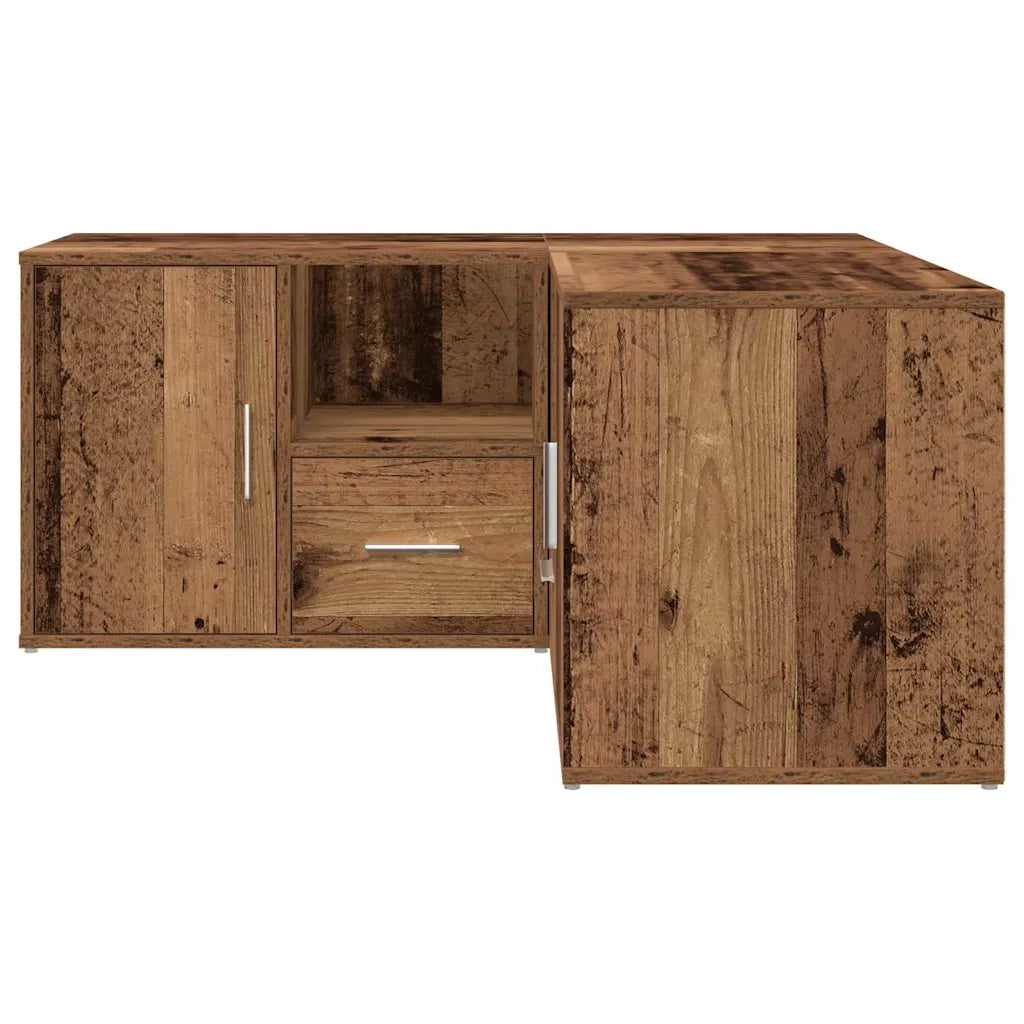 Mobile Angolare Legno Antico 160x40x45 cm in Truciolato