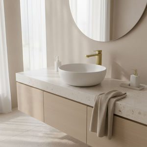 Rubinetto Da Bagno Rea Arlo Brush Gold