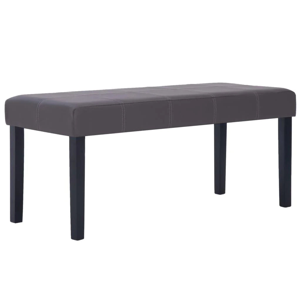 Panca/pouf/sgabello/panca mobile 106 cm grigio sintetico 3002207