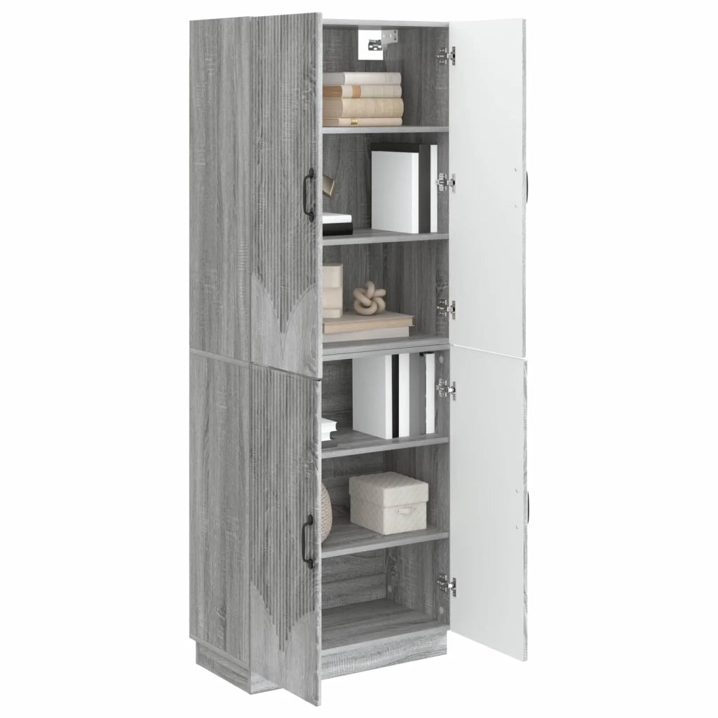 Set di armadi 2 pcs Sonoma grigio Legno ingegnerizzato 3416787