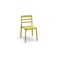 PAZZO DESIGN Sedia Luca set da 4 sedie giallo in Polipropilene