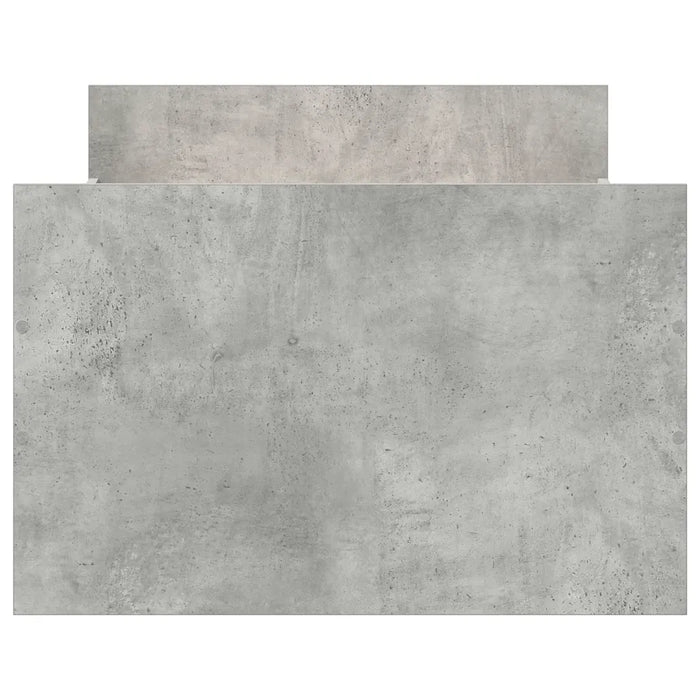 Giroletto con Testiera e Pediera Grigio Cemento 90x200 cm 3203806