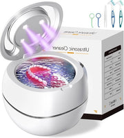 Pulitore ultrasonico per denti artificiali e protesi dentali - apparecchio di pulizia per retine di allineamento - 180 ml - 30 W apparecchio di pulizia UV - bianco