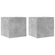 Mobile TV multimediale da parete mensola TV credenza TV per sala da pranzo soggiorno camera da letto 2 pezzi 30,5 x 30 x 30 cm grigio 02_0028904