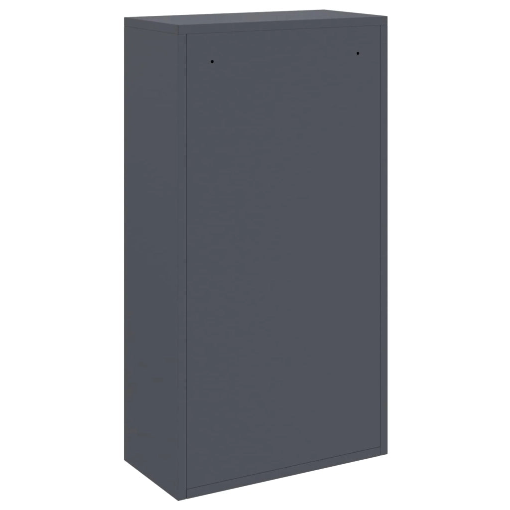 Cassetta per pacchi con porta Antracite 44 x 22 x 82 cm Acciaio CFW9780348