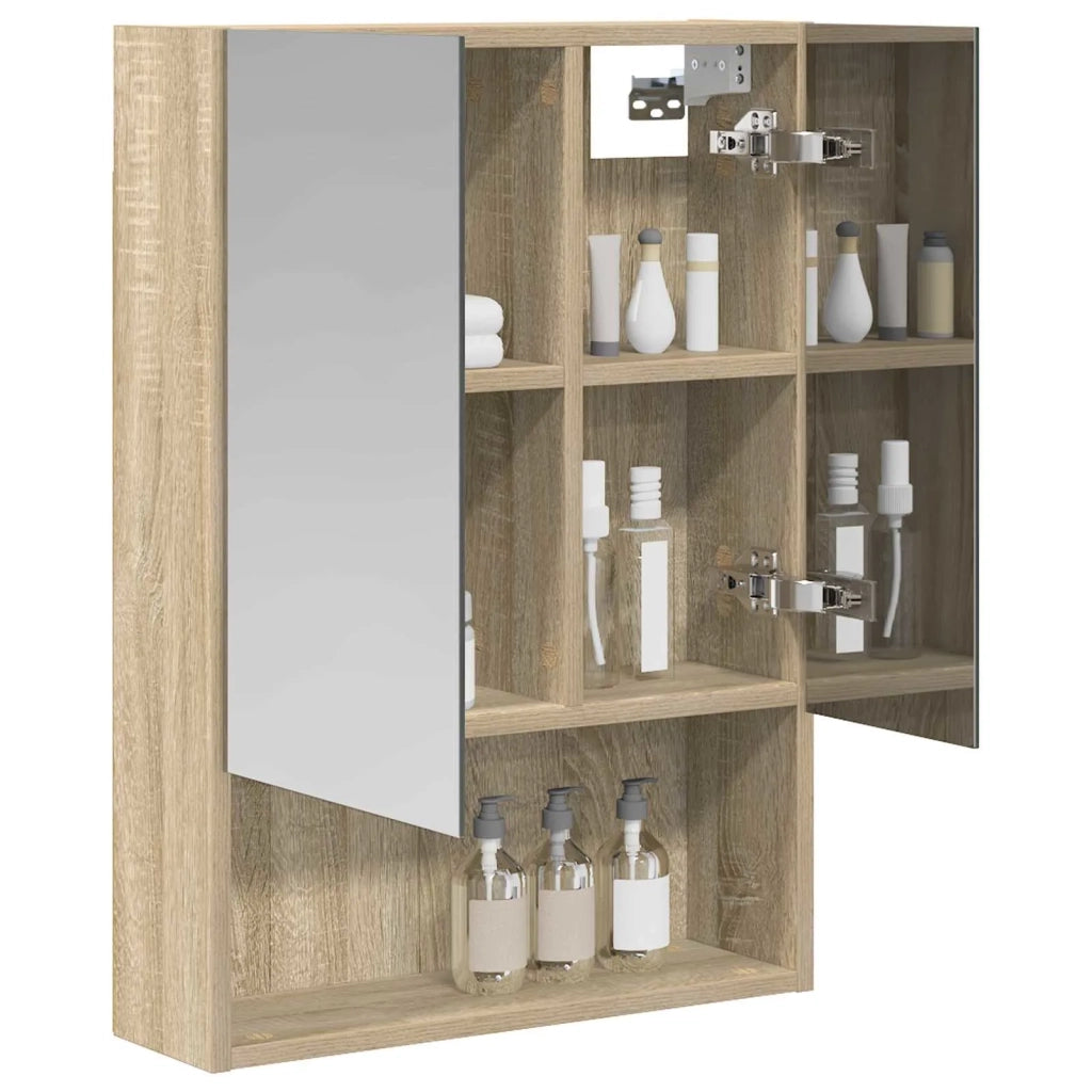 Mobiletto per specchio da bagno Rovere Sonoma 50 x 14,5 x 70 cm 889201