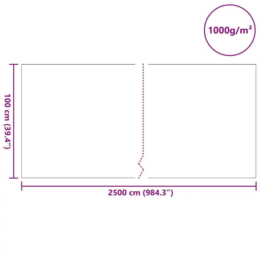 Tessuto per Laghetti Grigio 1 x 25 m Poliestere e Cotone CFW9281937