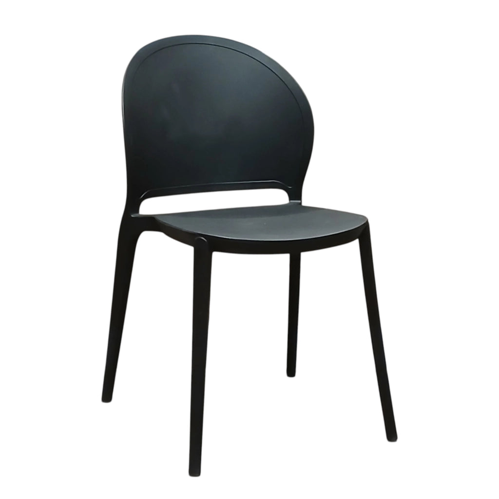 SEDIA INES 54X48XH81CM NERA.
