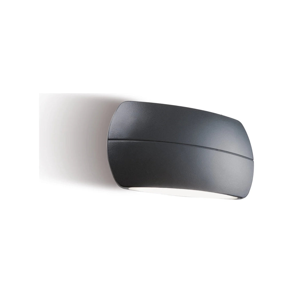 Applique Interni Esterni Led 9+9W 585 Lm 3000K In Alluminio Grigio Pillow