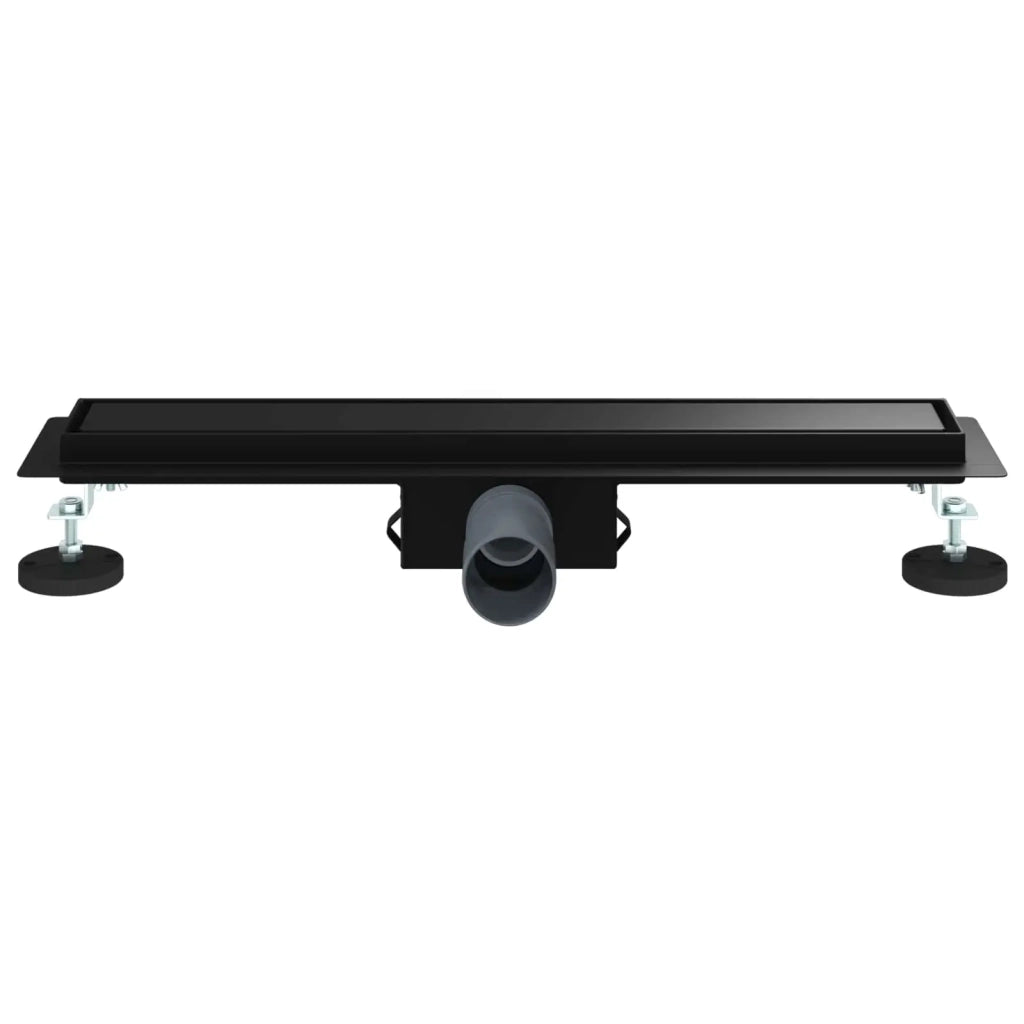 Drenaggio doccia 2 in 1 Nero 60 cm Acciaio Inox 304