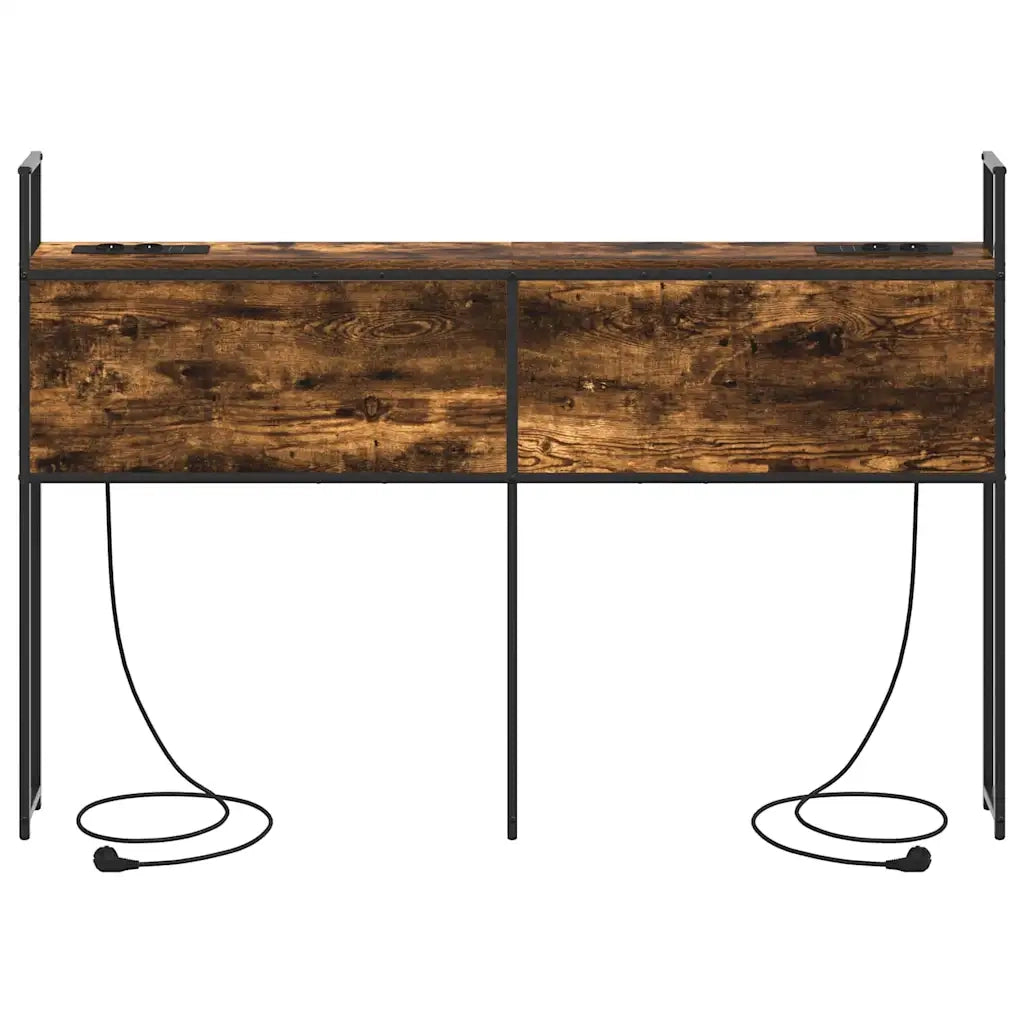 vidaXL Testata contenitore Rovere fumo 150 cm Legno multistrato