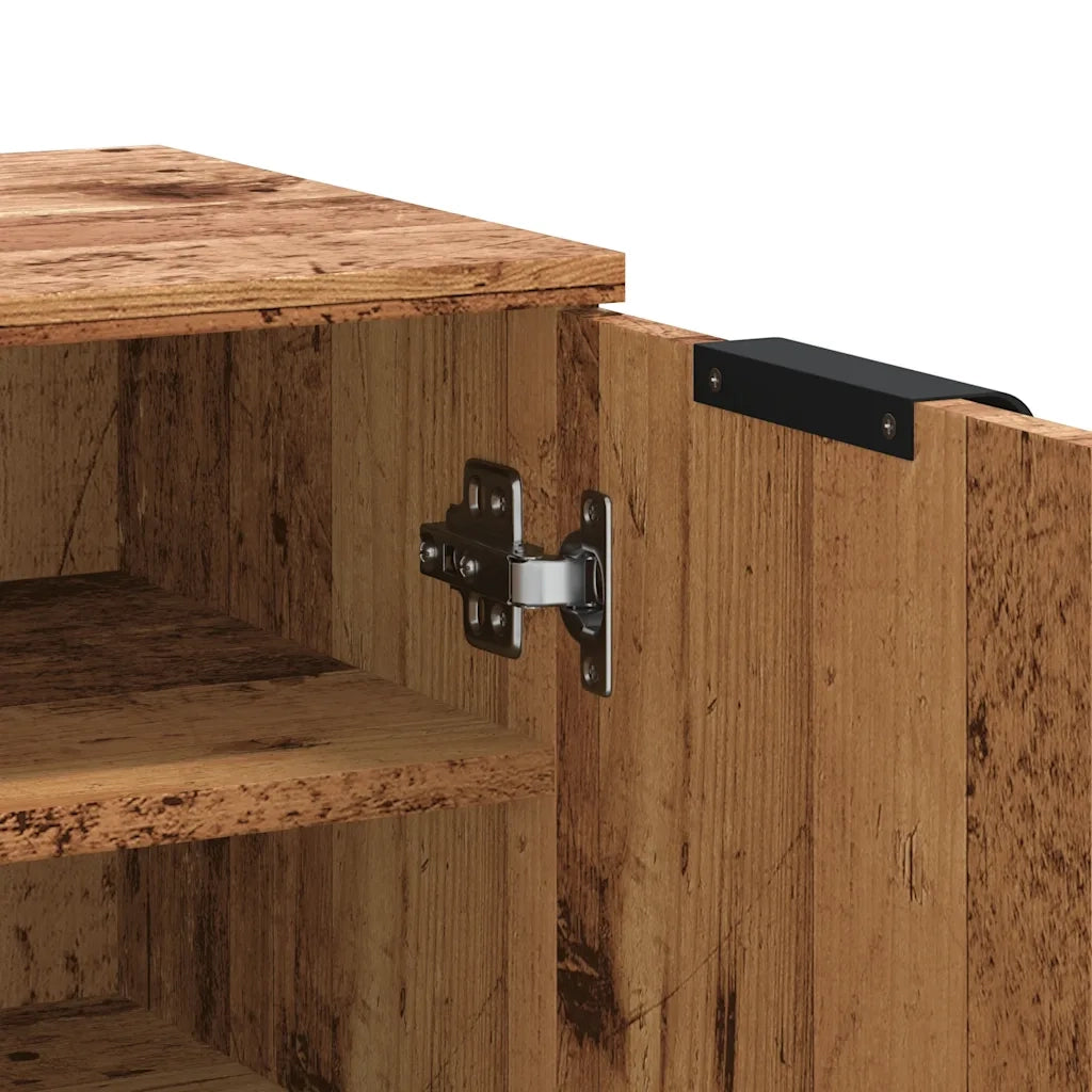 Scarpiera | Mobile per scarpe Legno Antico 59x35x100,5 cm in Truciolato