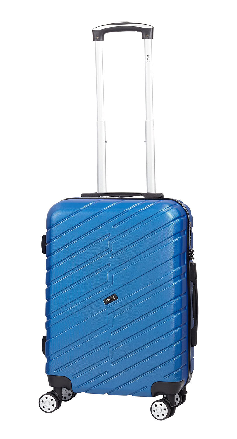 Trolley Valigia Bagaglio a Mano Rigido 4 Ruote TSA in ABS Ravizzoni Cuba Blu