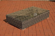 Tavolo da giardino - tavolo da giardino - tavolo da giardino in plastica - tavolo da giardino in vetro - tavolo da giardino - tavolo da giardino da esterno - tavolo da giardino da relax - 100 x 50 cm