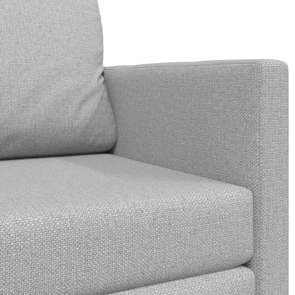 Divano letto | Sof¨¤ letto | Letto singolo Grigio Nuvola 124 x 71 x 78 cm Tessuto