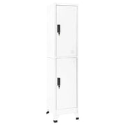 Armadietto con Serratura Bianco 38x45x180 cm in Acciaio cod mxl 41576