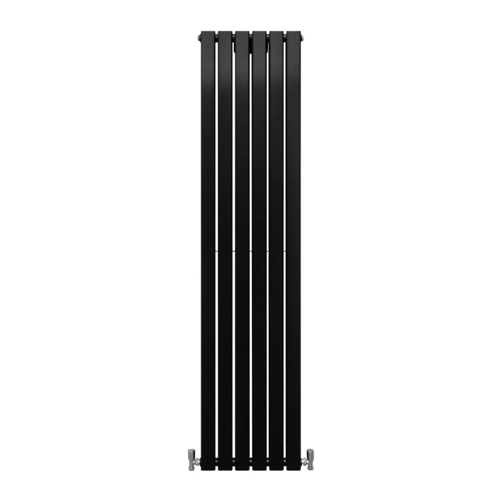 Radiatore Termosifone Termoarredo Design Piatto Pannello Elementi Nero Opaco