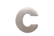 Lettera Civico In Acciaio C 60 Mm - Masidef