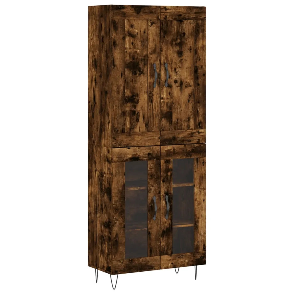 Credenza Rovere Fumo  69,5x34x180 cm in Legno Multistrato 3199654