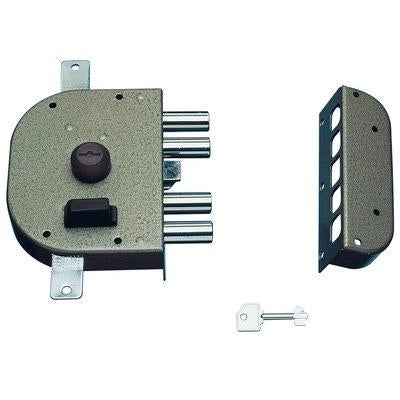 SERRATURA LEGNO APPLICARE 3250 CR  C.POMPA M4 TRIPL+SCR E.MM 60 SX