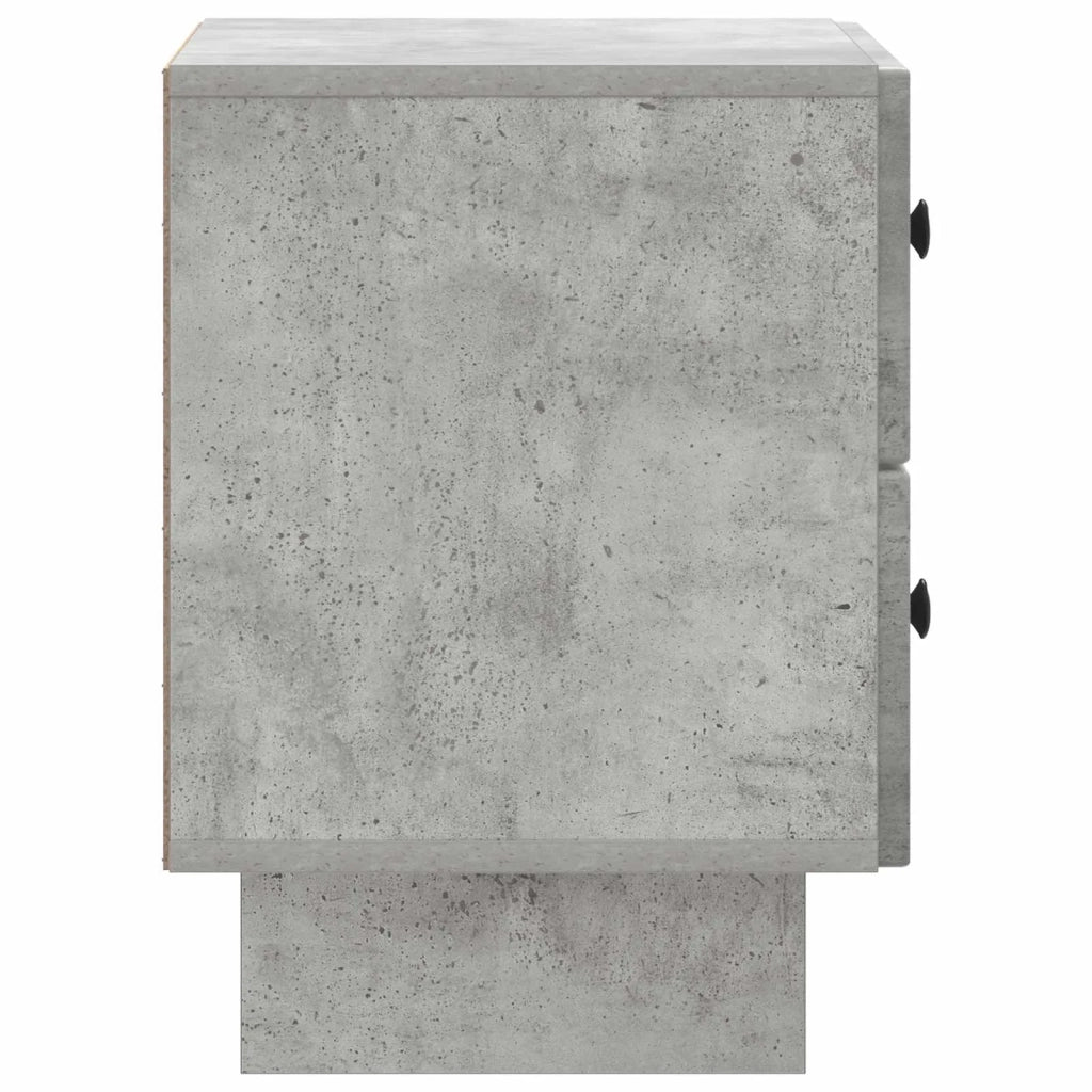 Armadio da Notte Grigio Cemento 43 x 34,5 x 47,5 cm