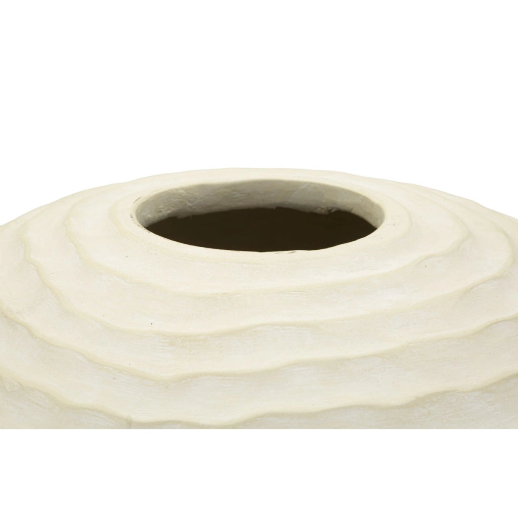 Vaso Decorativo VKH811, Beige, Poliresina, 39x39x56 cm