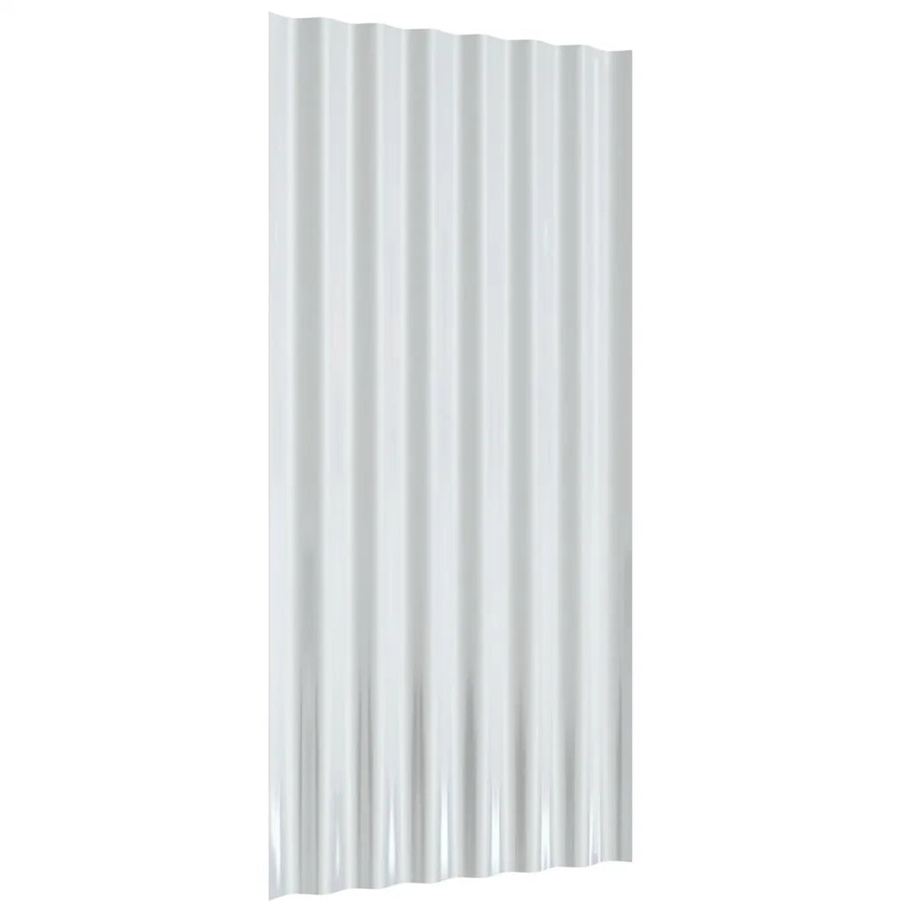 Pannelli Tetto 12pz Acciaio Zincato Marrone 80x36 cm 319135