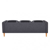 Divano 3 Posti Ramsey 180x73x82 h cm in Tessuto Grigio scuro