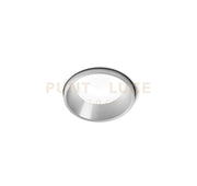THESSALY faretto da Incasso 1 Luce Bordo Raso acciaio spazzolato IP54 attacco GU10 d.6cm