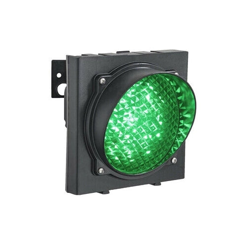 SEMAFORO VERDE SINGOLA 1 LUCE 230V LED LAMPADA MONOLAMPADA PARCHEGGIO IMPIANTO