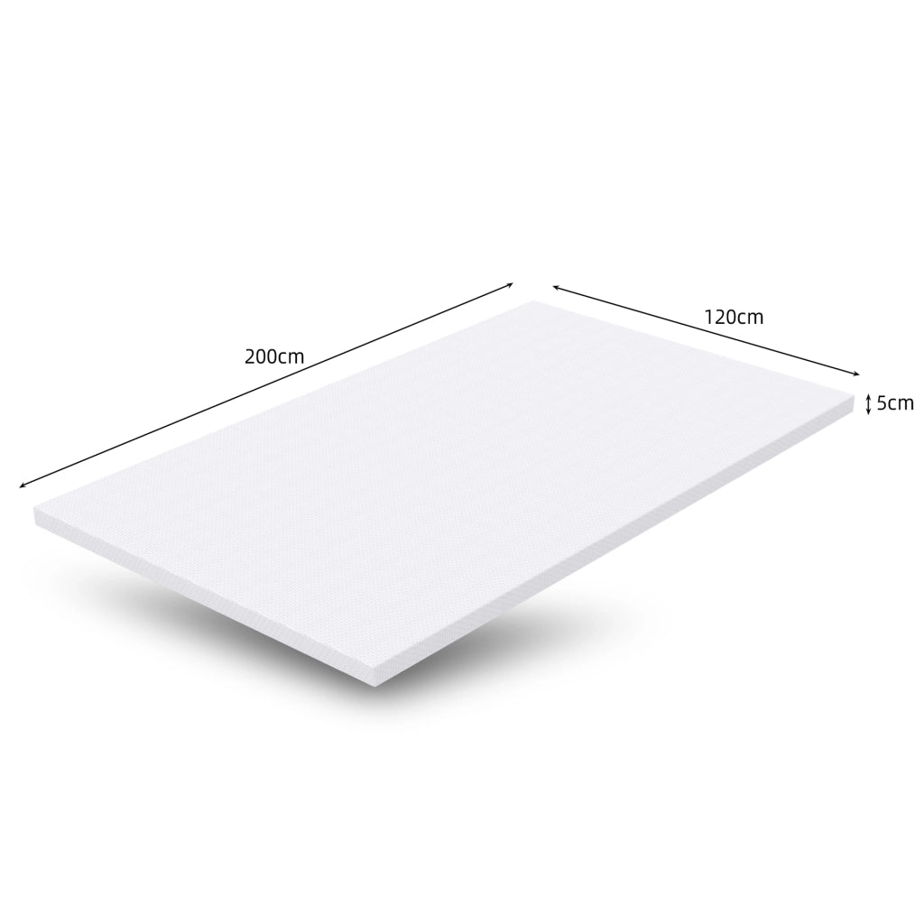 Materasso in schiuma arancione e bianco 120x200 cm