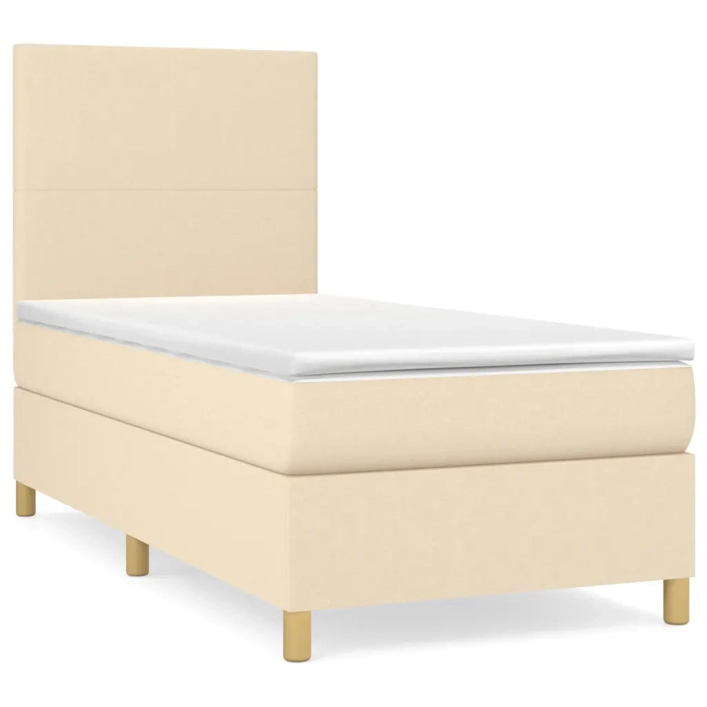 Giroletto a Molle con Materasso Crema 100x200 cm in Tessutocod mxl 99741