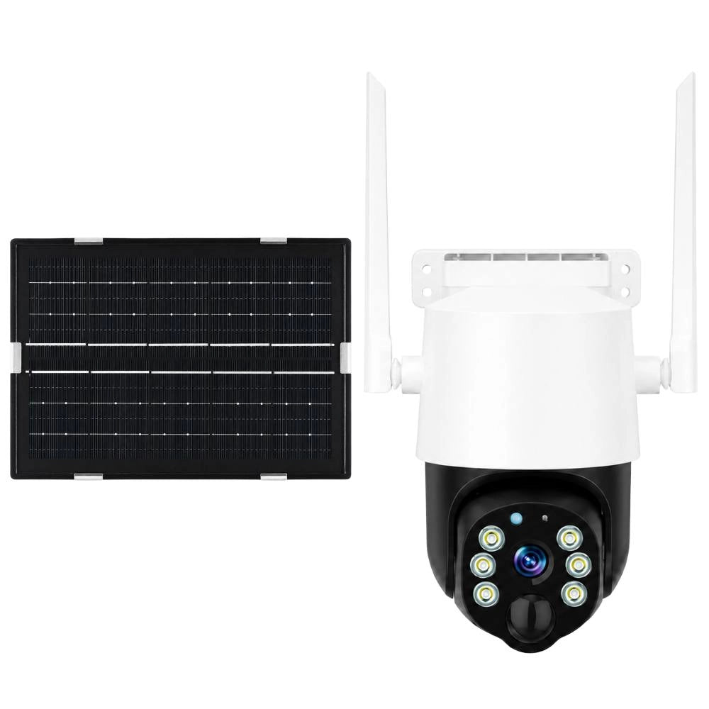 Telecamera ip wifi 4mp con batteria pannello solare e micro sd