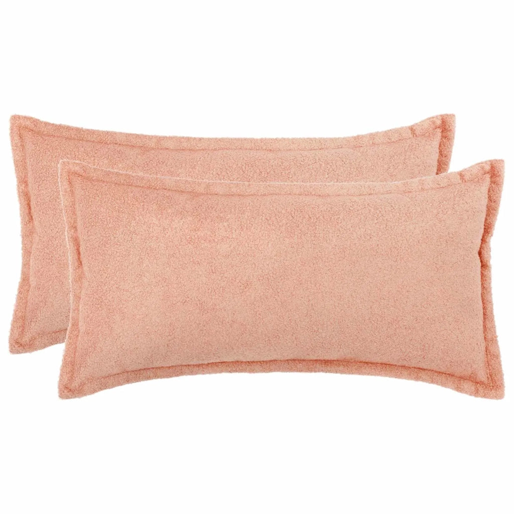 Federa 2 pcs HOUTEN Rosa 40 x 80 cm Bouclé 918208