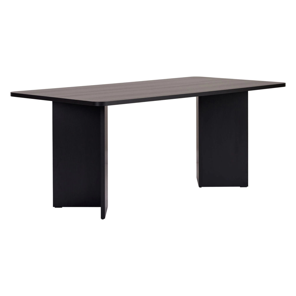 Noleme, Tavolo Fisso 6 Posti, 180x90x75h cm Nero Frassinato