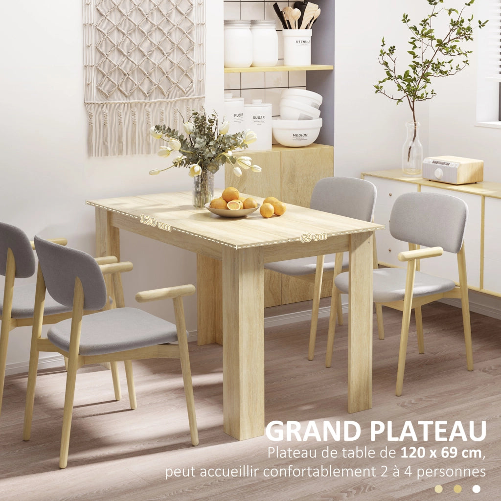 Tavolo da pranzo allungabile moderno ¨C Xylo ¨C legno rovere 120x69x75 cm 2-4 persone