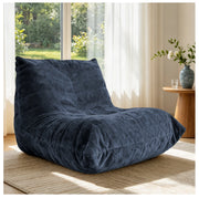 POLTRONA SACCO Ergonomica 49x40x29 cm Chenille Blu