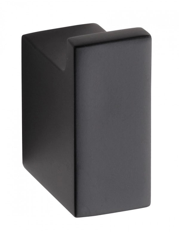 NERO Appendiabiti rettangolare in ottone nero 6,6 x6,6 x7,4 cm