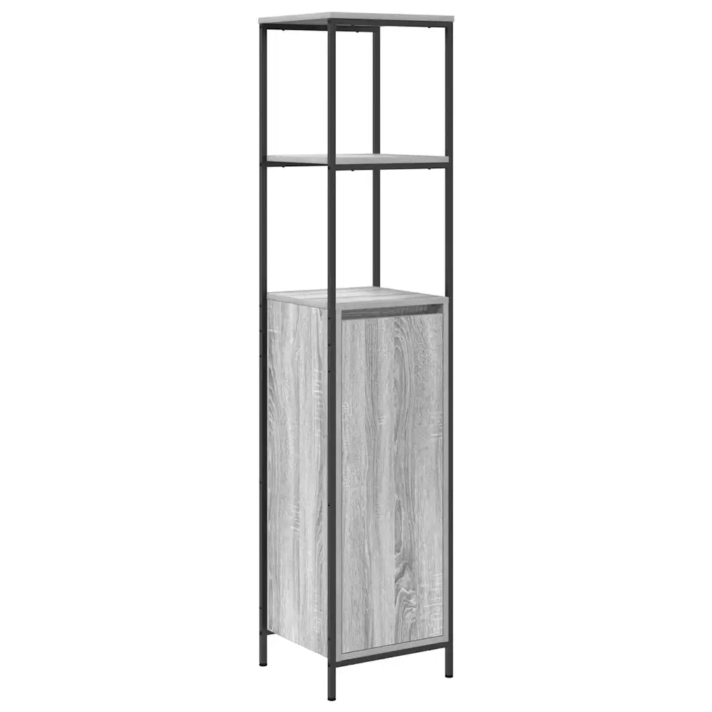Set di mobili per il bagno 5 pcs Grigio Legno multistrato 3328372