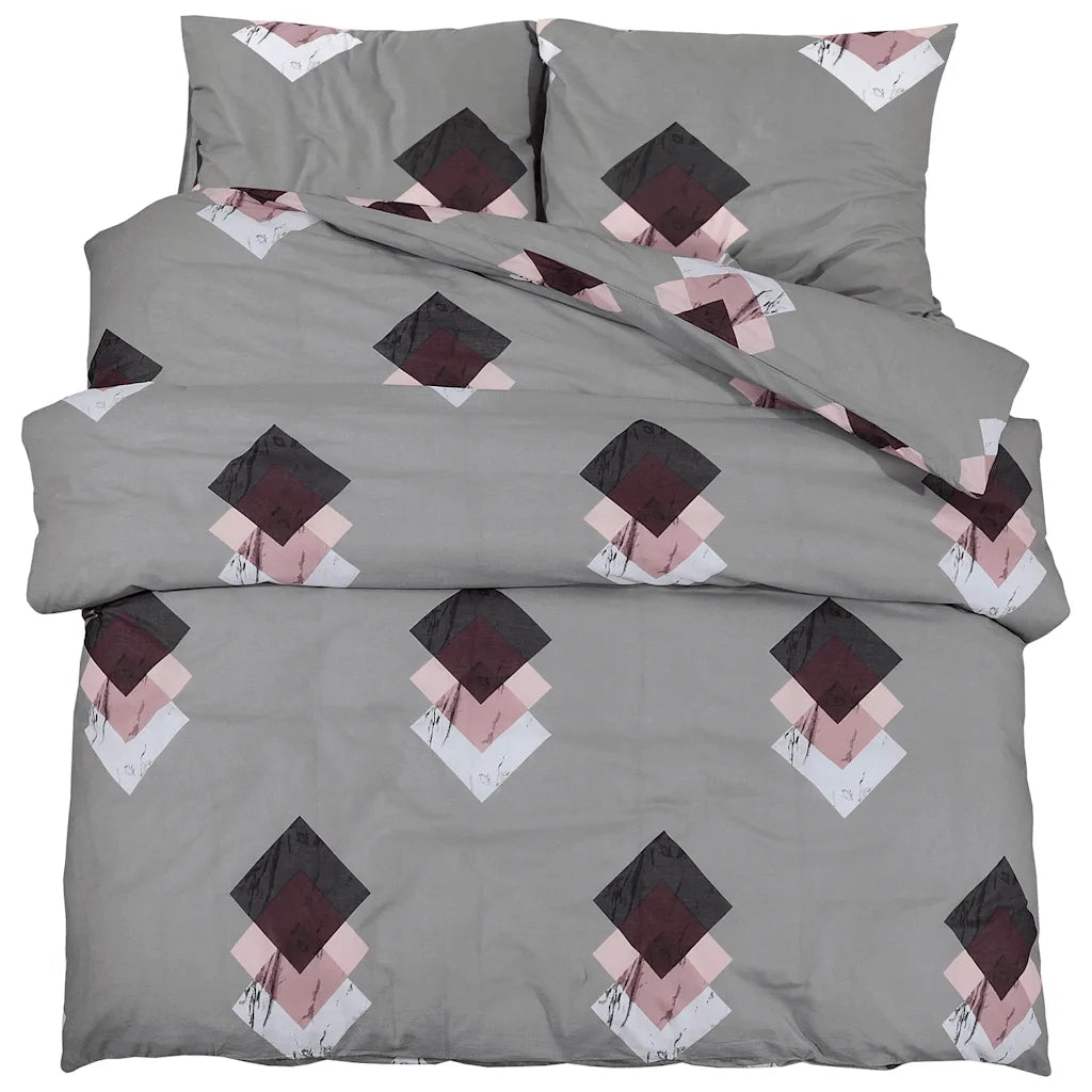 Set Copripiumino Grigio 225x220 cm in Cotone CFW6615215
