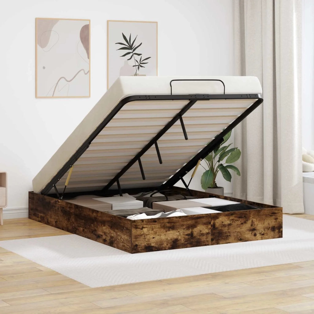Letto ottomano Quercia Affumicata 193 x 140 x 25 cm 3409273