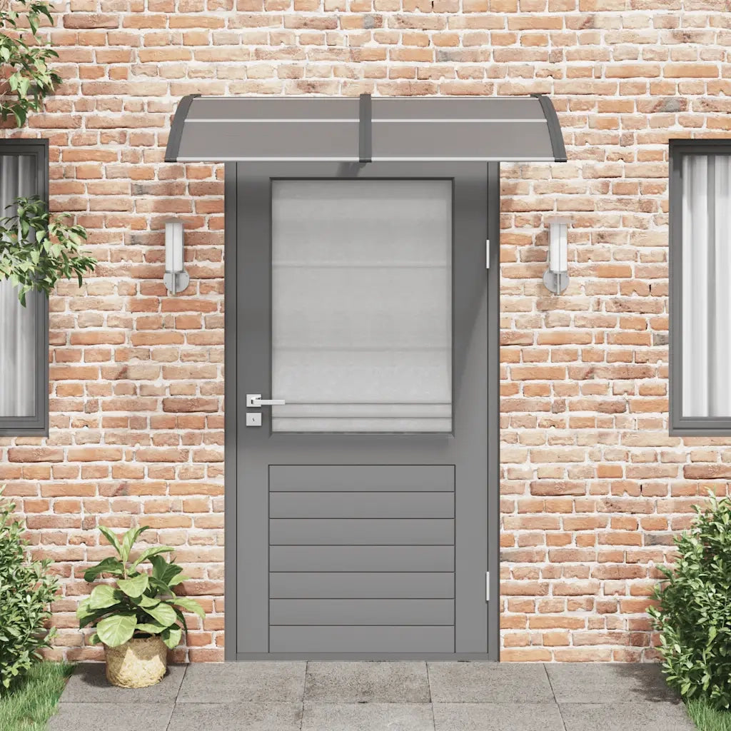 Tettoia per Porta Nera 150x100 cm Policarbonato CFW9751592