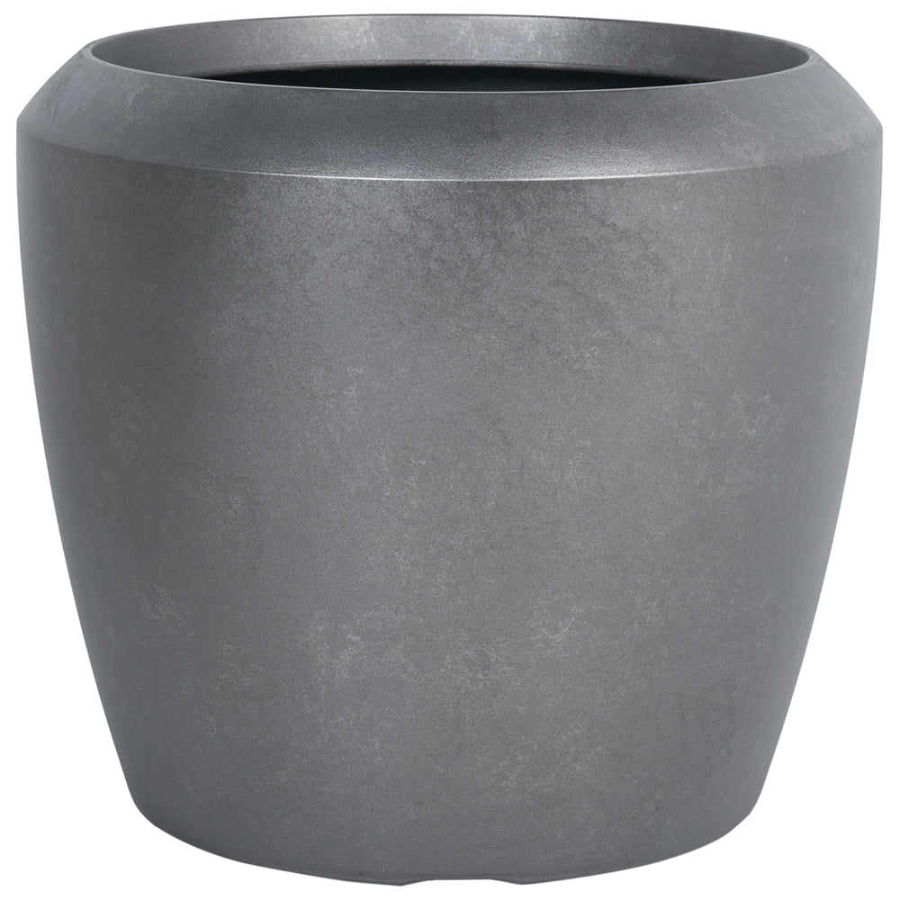 Vaso da fiori alto in pietra per giardino, per interni ed esterni 56x51 cm Grigio giardino terrazzo