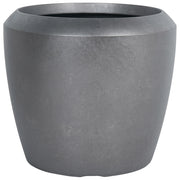 Vaso da fiori alto in pietra per giardino, per interni ed esterni 56x51 cm Grigio giardino terrazzo