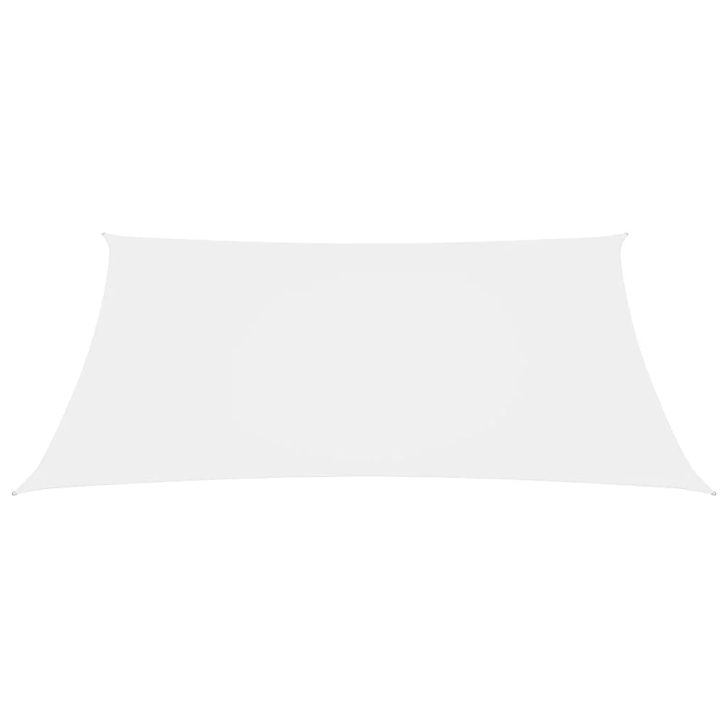Vela ombreggiante/ombrellone rettangolare in tessuto Oxford 3 x 4,5 m bianco 02_0009670
