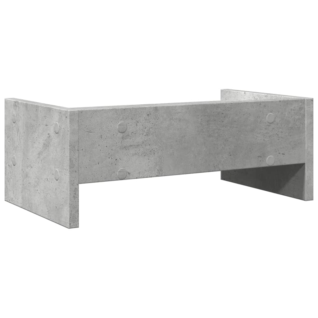 Supporto per monitor mobile da scrivania 42 x 24 x 16 cm legno ingegnerizzato grigio 02_0044866