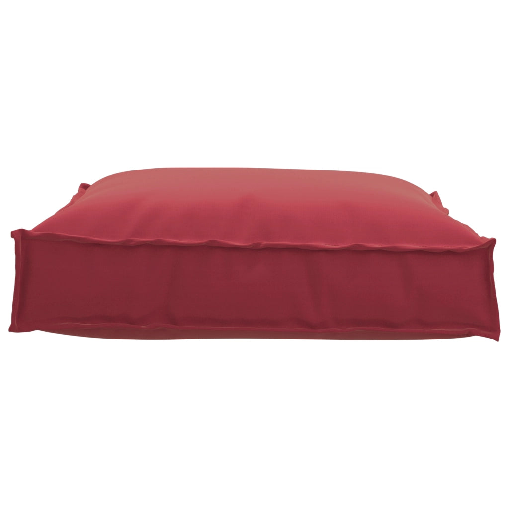 Cuscino per pallet  per seduta Rosso vino 70x70x12 cm Tessuto Oxford