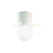 PLAFONIERA BOW 1 LUCE ATTACCO E27 BIANCO  LAMPADINA NON INCLUSA